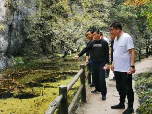 文旅集團領導到子公司雙龍灣風景區調研指導景區提升改造工作